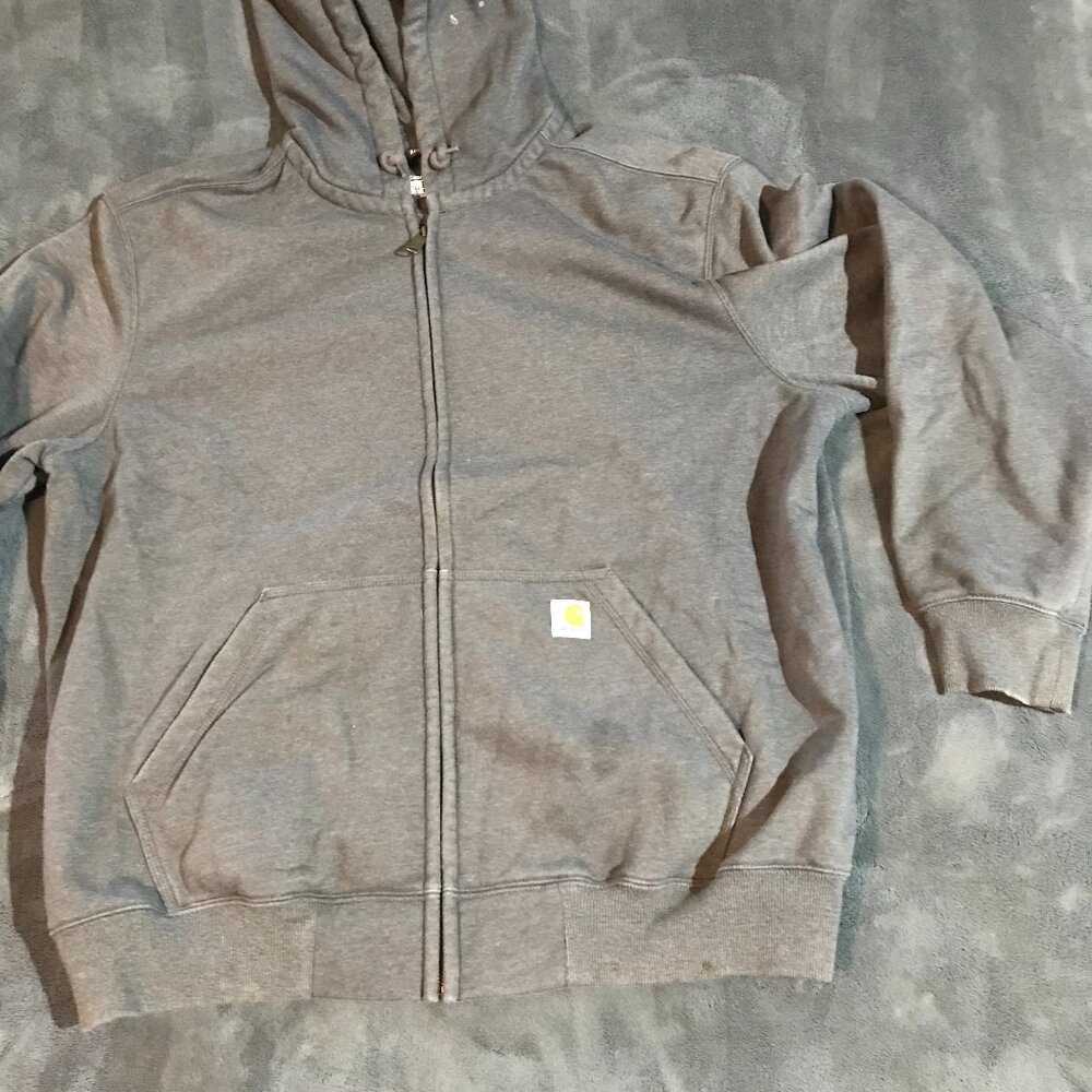 swtr029 - Men's distressed Carhartt 2XL hoodie